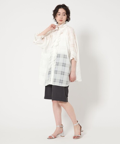 dahl'ia（ダリア） ブラウス シャツ 「別注」「dahl'ia」フリル