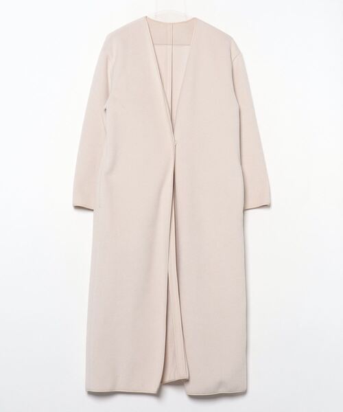 14日までのお値下げ イレーヴ　ノーカラーコート　ベージュ 14日までのお値下げ イレーヴ ノーカラーコート ベージュ - メルカリ