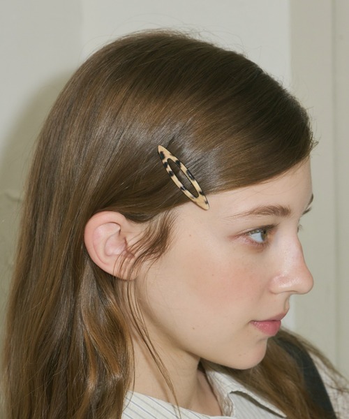 GIUNON ヘアピン leopard oval hairpin 2set / レオパード