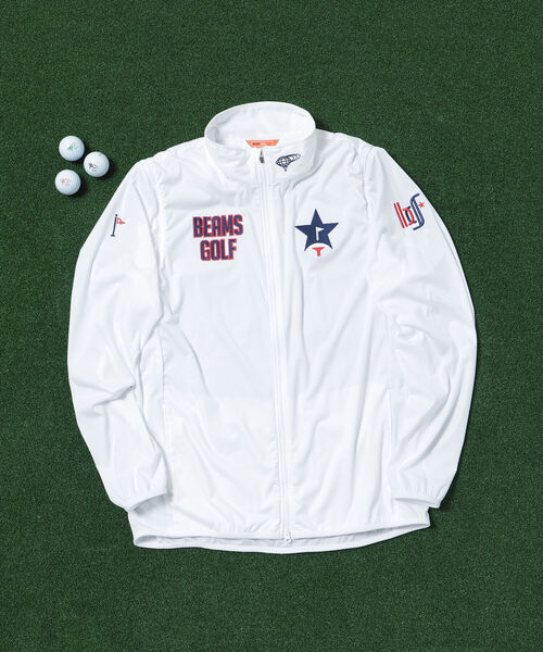 BEAMS GOLF ビームスゴルフ ナイロンジャケット XL ホワイト BEAMS GOLF ビームスゴルフ ナイロンジャケット XL ホワイト