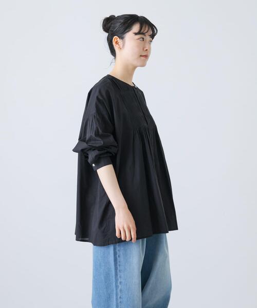 かぐれ/kagure ピンタックブラウス ブラック かぐれkagure ピンタックブラウス
