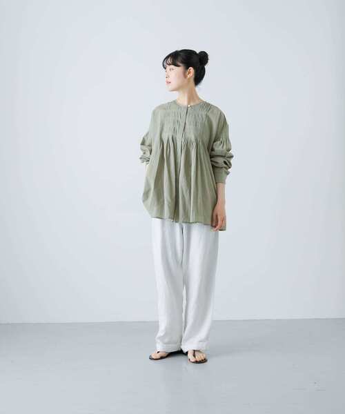 【かぐれ】コットンピンタックブラウス かぐれ｜コットンピンタックブラウス | Rakuten Fashion(楽天