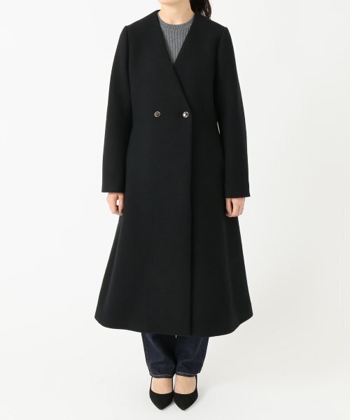 IENA LA BOUCLE（イエナラブークル） ノーカラーコート 38 レッド