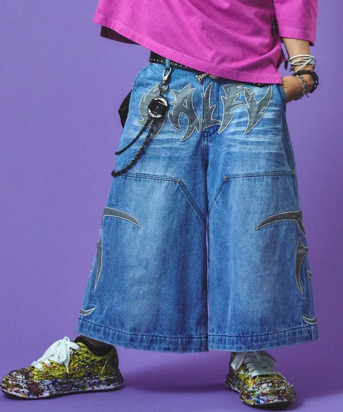 GALFY（ガルフィー） ジーンズ GALFY-部族長デカ短パン メンズ