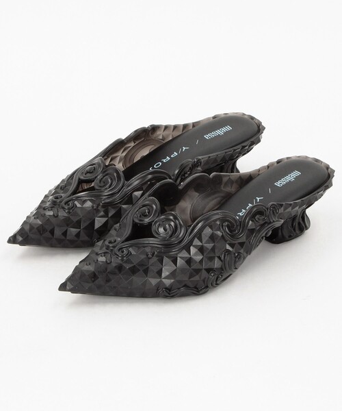 サンダル melissa/メリッサ Melissa + Y/Project Court Shoe / クリア ポインテッドミュール レディース サンダル・ミュール