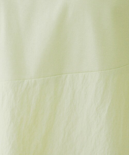 【UVカット接触冷感Tシャツ】異素材ドッキングペプラム UVカット・接触冷感】シアードッキングTシャツ（Tシャツ
