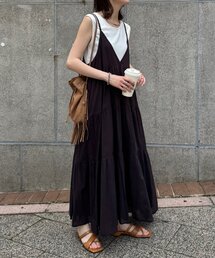 ワンピース 「India」シリコンウォッシュ2WAYティアードキャミワンピ｜ZOZOTOWN Yahoo!店