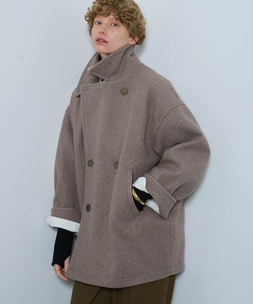 kha:ki ピーコート pコート 「KHA:KI / カーキ」COCOON PEA-COAT