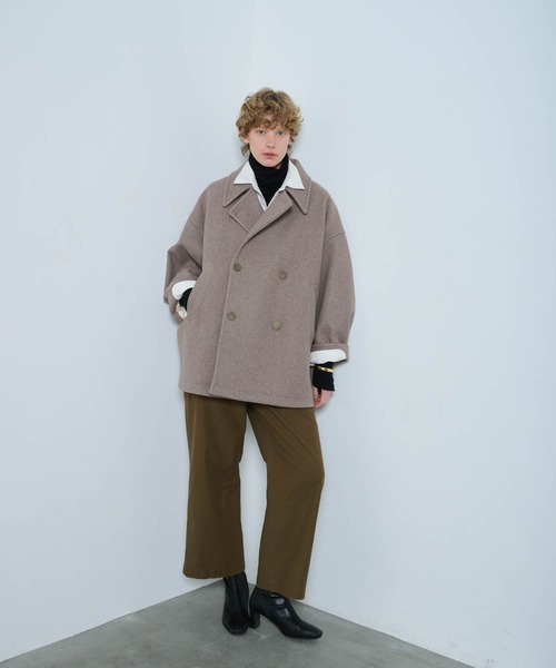 kha:ki ピーコート pコート 「KHA:KI / カーキ」COCOON PEA-COAT
