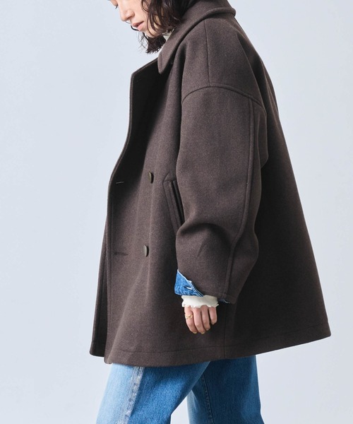 kha:ki ピーコート pコート 「KHA:KI / カーキ」COCOON PEA-COAT