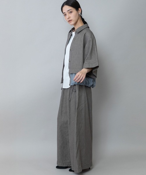 Munich（ミューニック） ブラウス シャツ 6ozスラブデニム×シアー