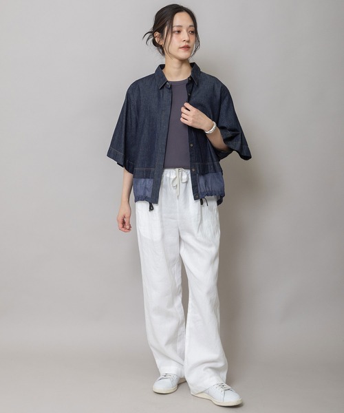 Munich（ミューニック） ブラウス シャツ 6ozスラブデニム×シアー