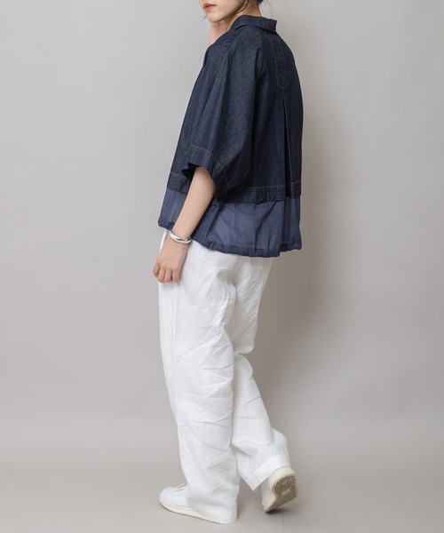 シャツ/ブラウス(長袖/七分) maturely / 6oz Denim Shearing Blouse BEAMS BOY（ビームスボーイ）の「maturely / 6oz Denim Shearing