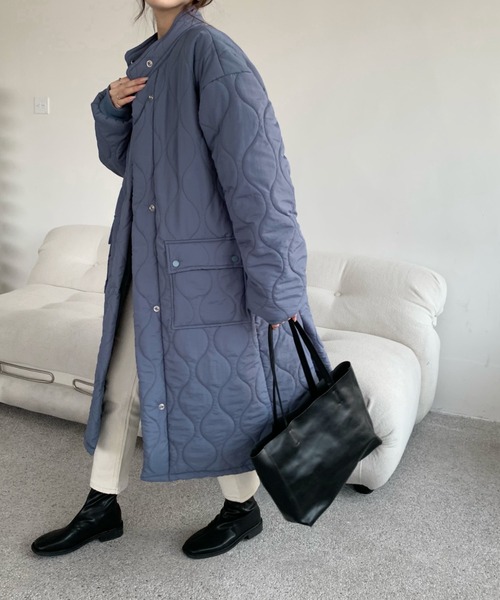 「emi+」 コート M カーキ レディース_画像3