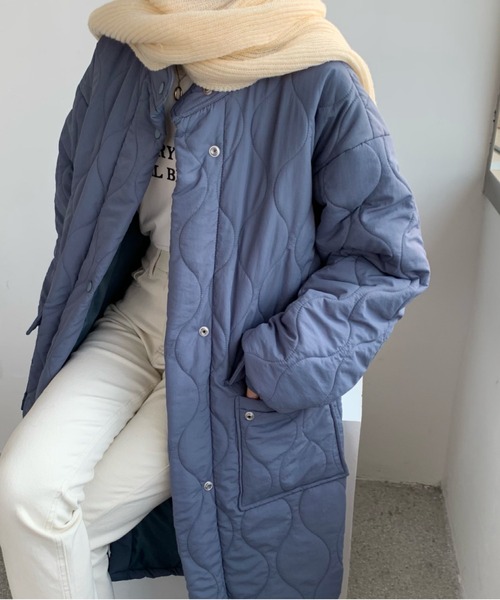 「emi+」 コート M カーキ レディース_画像4