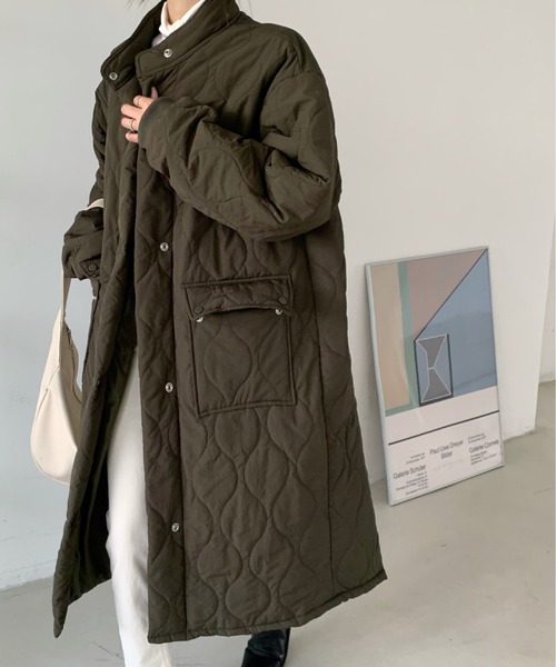 「emi+」 コート M カーキ レディース_画像6