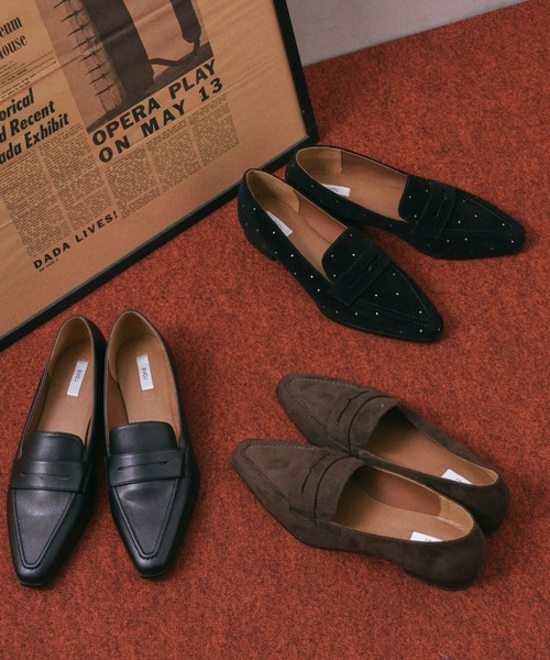 ドゥ アルシーヴ（Doux archives）/’ポインテッドトゥローファー’ DOUX ARCHIVES（ドゥアルシーヴ） ローファー ポインテッドトゥ