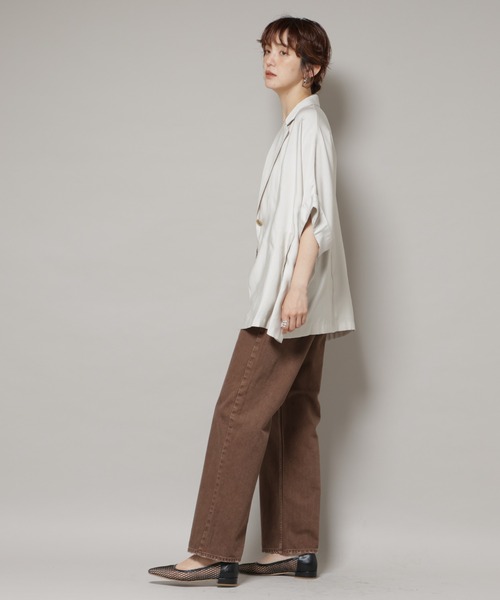 upper hights デニムパンツ 綿100% ライトブラウン レディース upperhights ジーンズ デニム デニムパンツ upper hights/THE