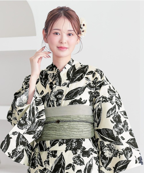 KIMONOMACHI 浴衣 レディース 浴衣 レディース 女性浴衣 2点セット(綿