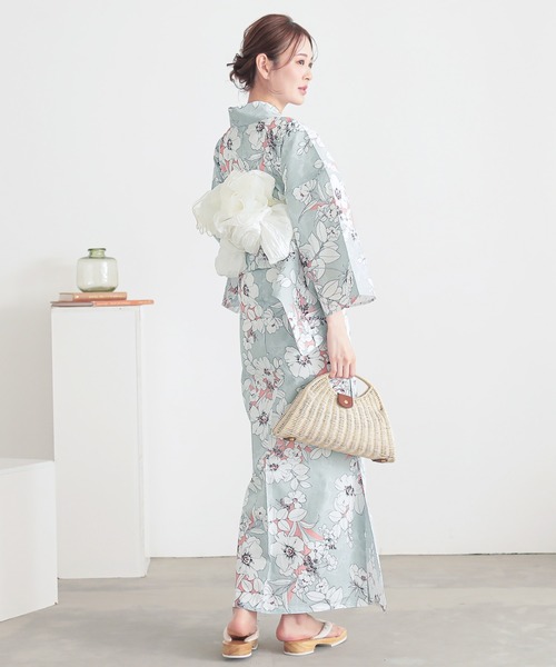 KIMONOMACHI 浴衣 レディース 浴衣 レディース 女性浴衣 2点セット(綿