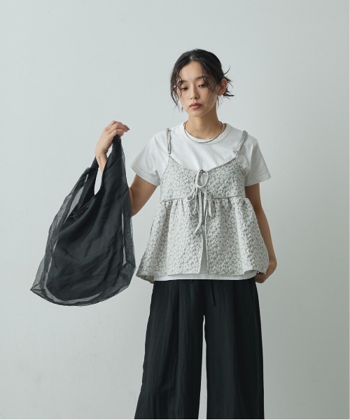 Lunea トートバッグ オーガンジートートバッグ レディース : ZOZOTOWN