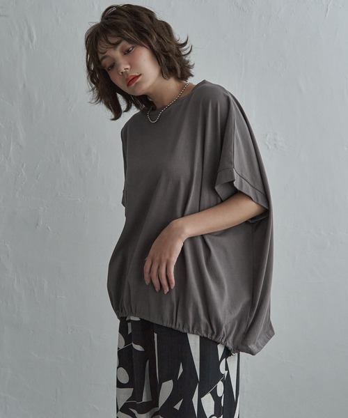 notch. tシャツ 半袖 「 notch. by KR 」ドルマンドローコードTシャツ