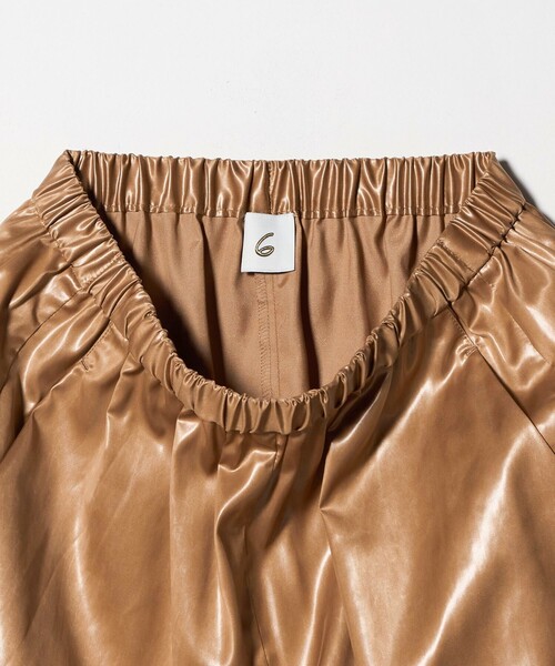 ＜6(ROKU)＞ポリエステル サテン パンツ 24SS BEAUTY&YOUTH UNITED ARROWS｜<6(ROKU)>ポリエステル サテン