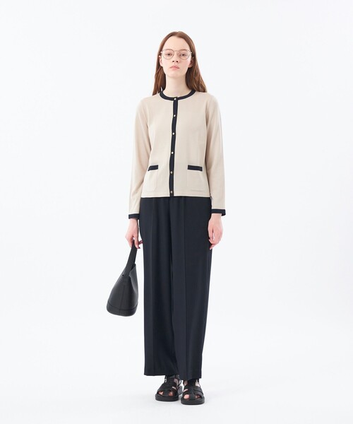 マッキントッシュフィロソフィー リネンコットンカーディガン 金ボタン 羽織り MACKINTOSH PHILOSOPHY（マッキントッシュフィロソフィー