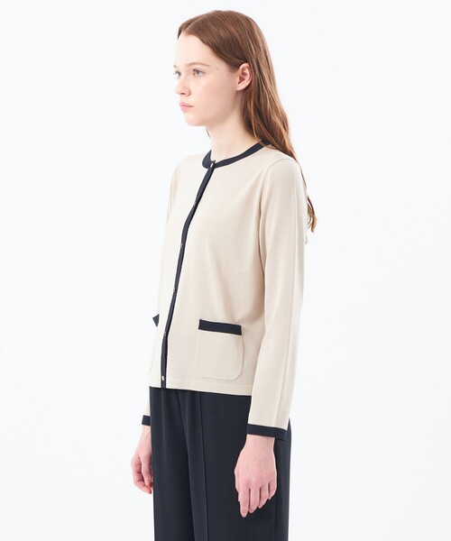 マッキントッシュフィロソフィー リネンコットンカーディガン 金ボタン 羽織り MACKINTOSH PHILOSOPHY（マッキントッシュフィロソフィー
