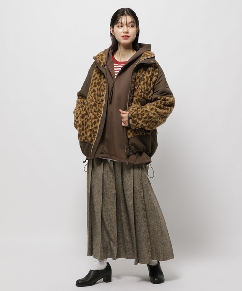 ニコアンド　レオパード　アウター 新品、タグ付き】ニコアンド ボアジャケット レオパード 【公式通販】