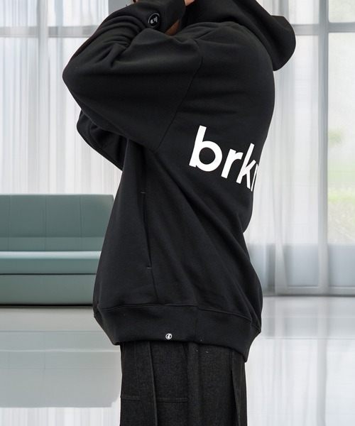 パーカー バックプリント グラフィック ヘビーウェイト 刺繍 ロゴ