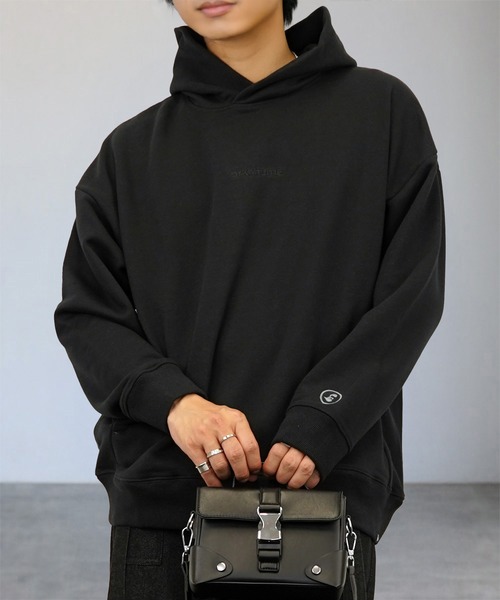 パーカー バックプリント グラフィック ヘビーウェイト 刺繍 ロゴ