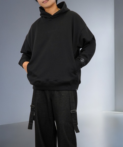 パーカー バックプリント グラフィック ヘビーウェイト 刺繍 ロゴ