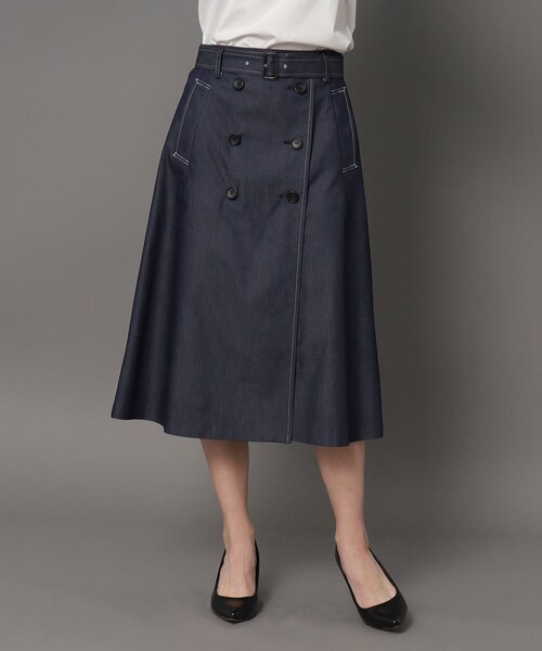 「DRESSTERIOR」 スカート 38 ネイビー レディース