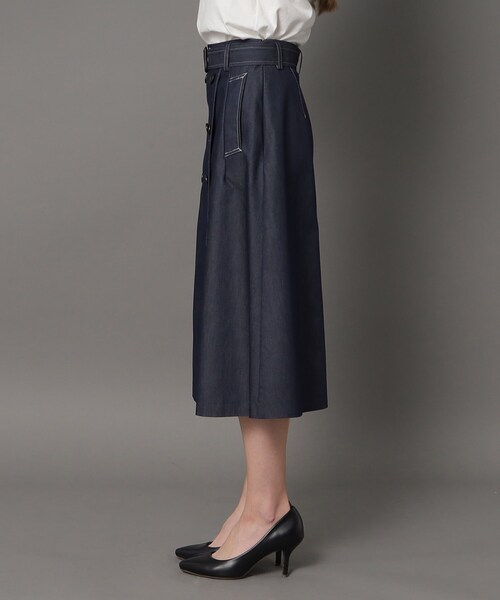 「DRESSTERIOR」 スカート 38 ネイビー レディース