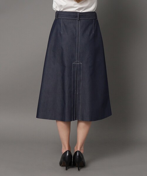 「DRESSTERIOR」 スカート 38 ネイビー レディース
