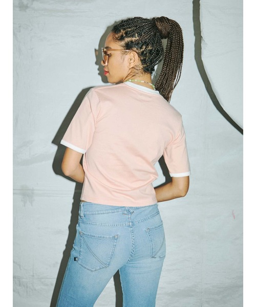 「PAMEO POSE」 半袖Tシャツ FREE ピンク レディース_画像4