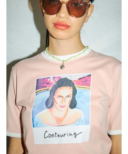 「PAMEO POSE」 半袖Tシャツ FREE ピンク レディース_画像5