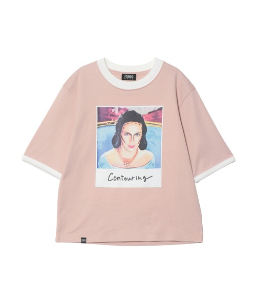 「PAMEO POSE」 半袖Tシャツ FREE ピンク レディース_画像6