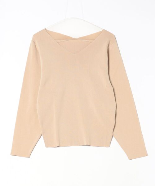 LE CERCLE par rope' tシャツ Vネックコクーンニットプルオーバー