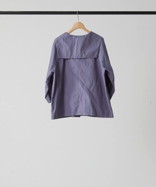 「conges payes ADIEU TRISTESSE」 半袖ブラウス 38 ブルー レディース_画像3