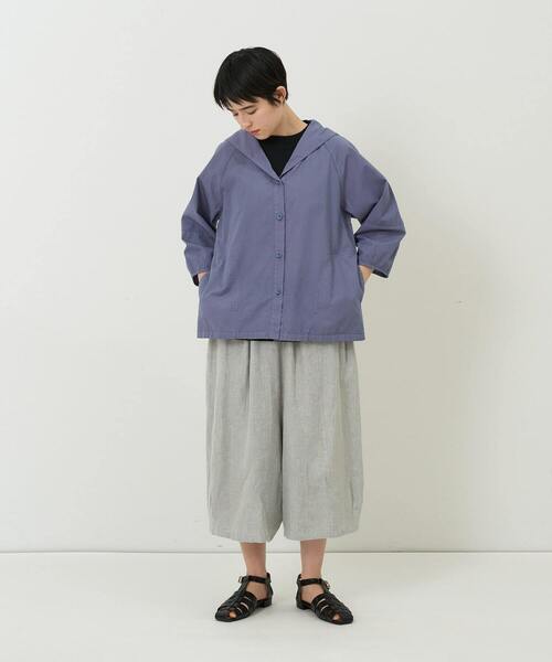 「conges payes ADIEU TRISTESSE」 半袖ブラウス 38 ブルー レディース_画像5