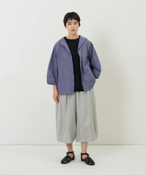 「conges payes ADIEU TRISTESSE」 半袖ブラウス 38 ブルー レディース_画像8