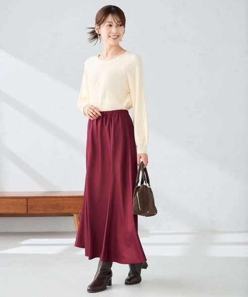 a.v.v（アー・ヴェ・ヴェ） ニット セーター 「洗える」求心風モック