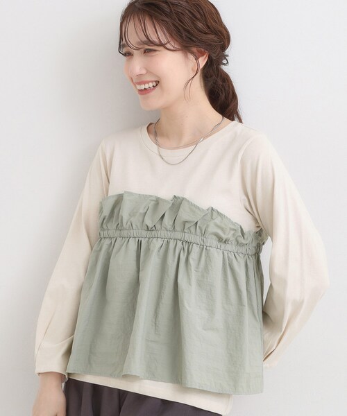 DRESKIP（ドレスキップ） tシャツ 「洗濯機可/S-LL」1枚で華やか