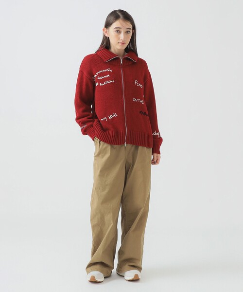 BTS ビーティーエス　刺繍　ニット　セーター スウェットライク ロゴ刺繍 ニット（ニット/セーター）｜BEAMS HEART