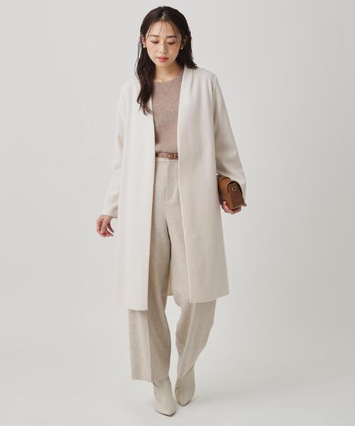 COUP DE CHANCE（クードシャンス） ノーカラーコート コート 「日本製