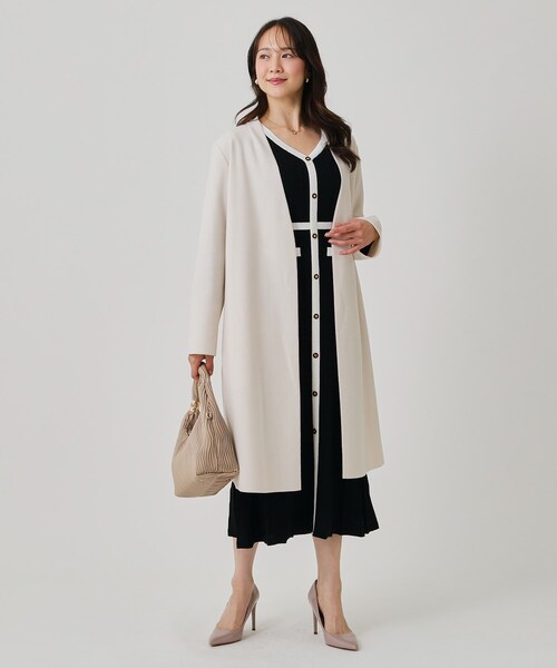 COUP DE CHANCE（クードシャンス） ノーカラーコート コート 「日本製