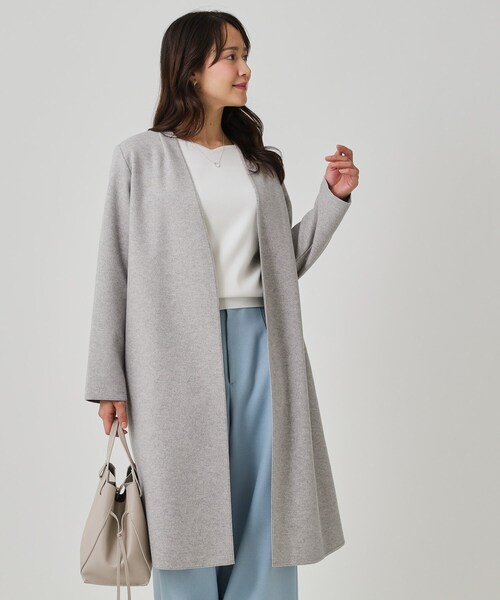 COUP DE CHANCE（クードシャンス） ノーカラーコート コート 「日本製