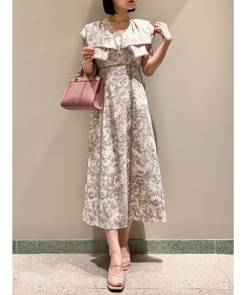 SNIDEL ノースリーブフレアワンピース SNIDEL（スナイデル） ワンピース ノースリーブプリントワンピース